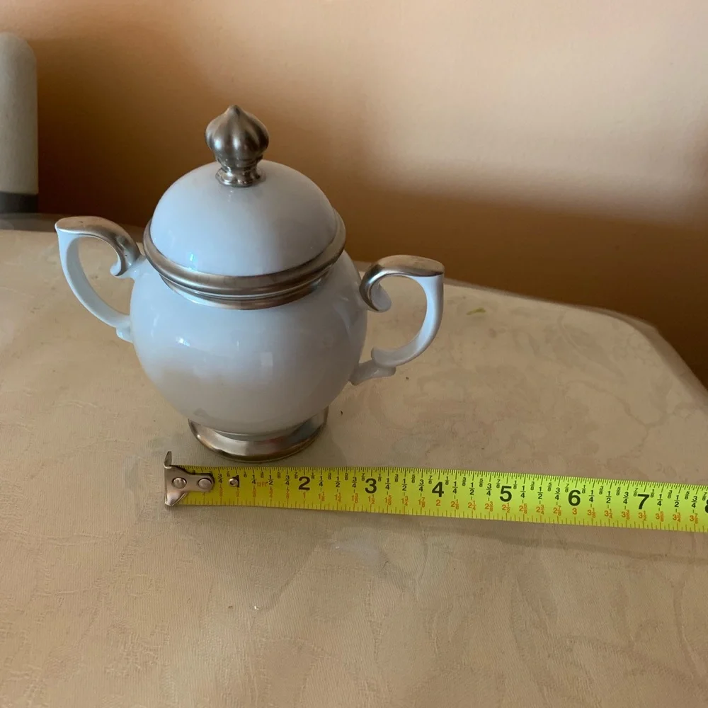 Weimar porcelain sugar bowl new